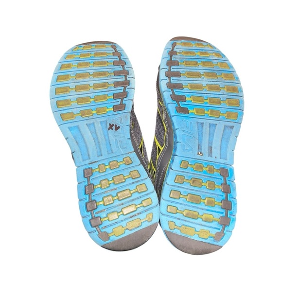 Fila cool Max memory foam sneakers gray green blue like new women’s 7 - Picture 5 of 5